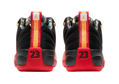 Jordan Air 12 Retro Low SE (Big Kid) Black/Varsity Red/Metallic Gold 5.5 Big Kid M