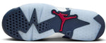 Air Jordan 6 Retro Big Kids' Shoes (384665-164, White/Midnight Navy/Varsity Red) Size 6.5