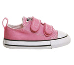 Converse Baby Girls Chuck Taylor All Star 2V Low Top Sneaker, Pink, 10 Infant
