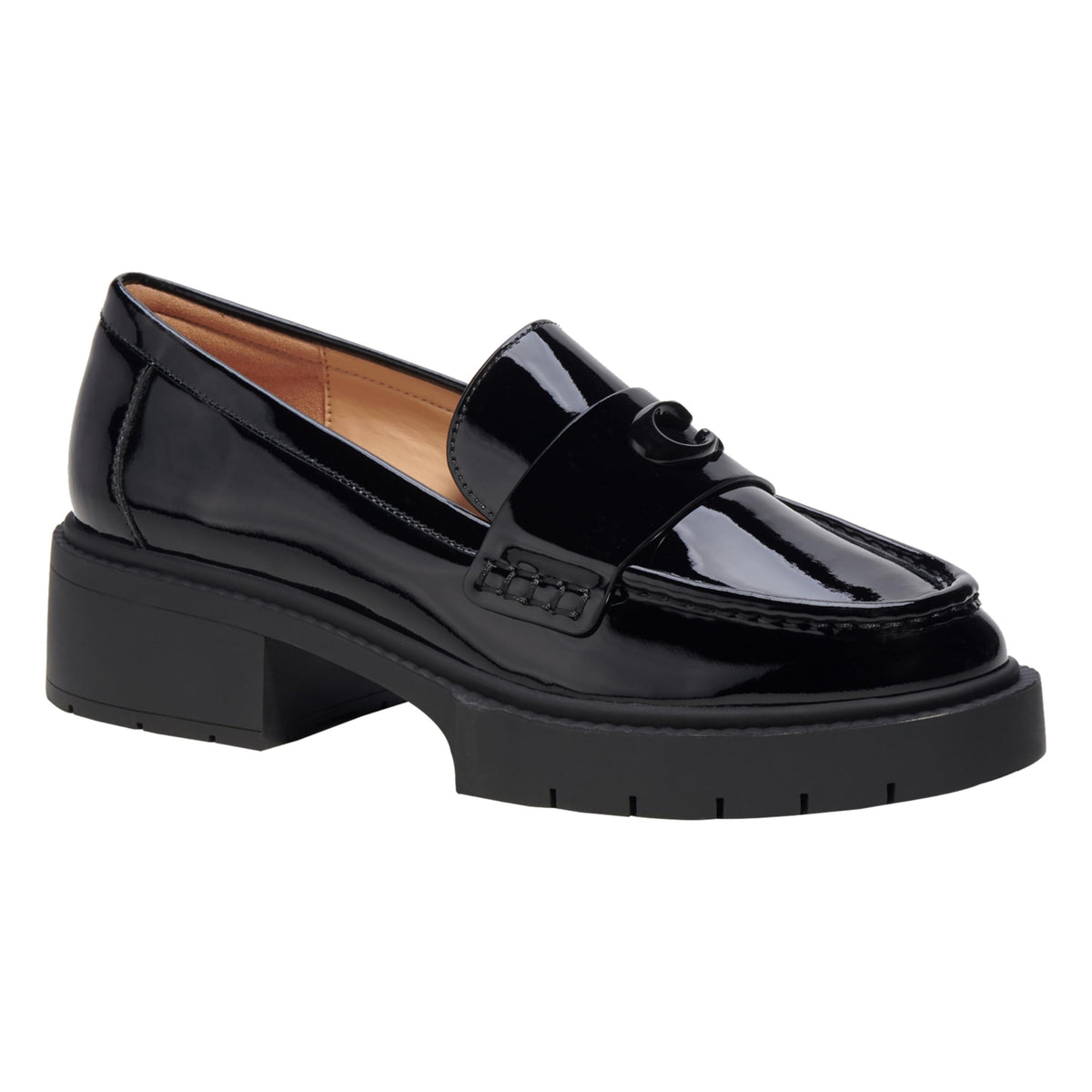 Levi's Women's Leah Patent Leather Loafer Black Patent 7