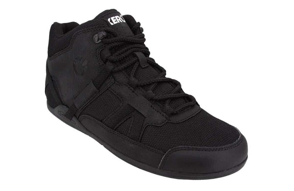 Xero Shoes DayLite Hiker - Women's Barefoot-Inspired Minimalist Lightweight Hiking Boot - Zero Drop Trail Shoe Black