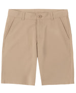 Nautica Big Boys' Uniform Flat Front Twill Short, Khaki, Large/16