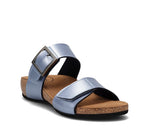 Taos Women's My Dear Sandal 6-6.5 Blue Metallic Taostech