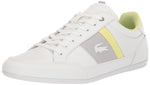 Lacoste Mens Chaymon Sneakers, Wht/Lt Grn, 9