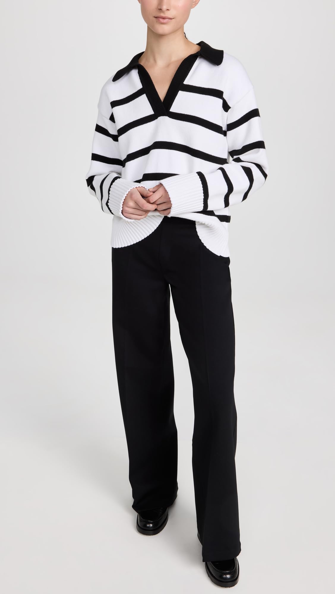 SPANX Women's Wide Leg Perfect Pants, Classic Black, XS