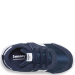 Saucony Boys' Jazz Riff Sneaker, Navy/White, 6 M US Little Kid