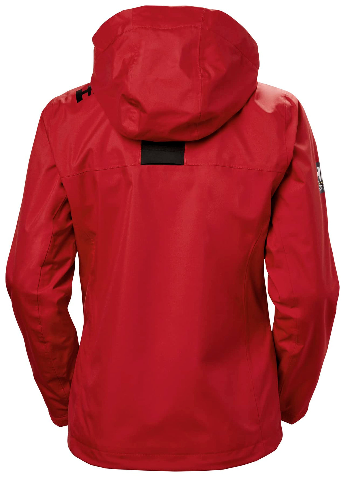 Helly Hansen Women's Crew Hooded Midlayer Fleece Lined Waterproof Rain Jacket, 162 Red, Medium