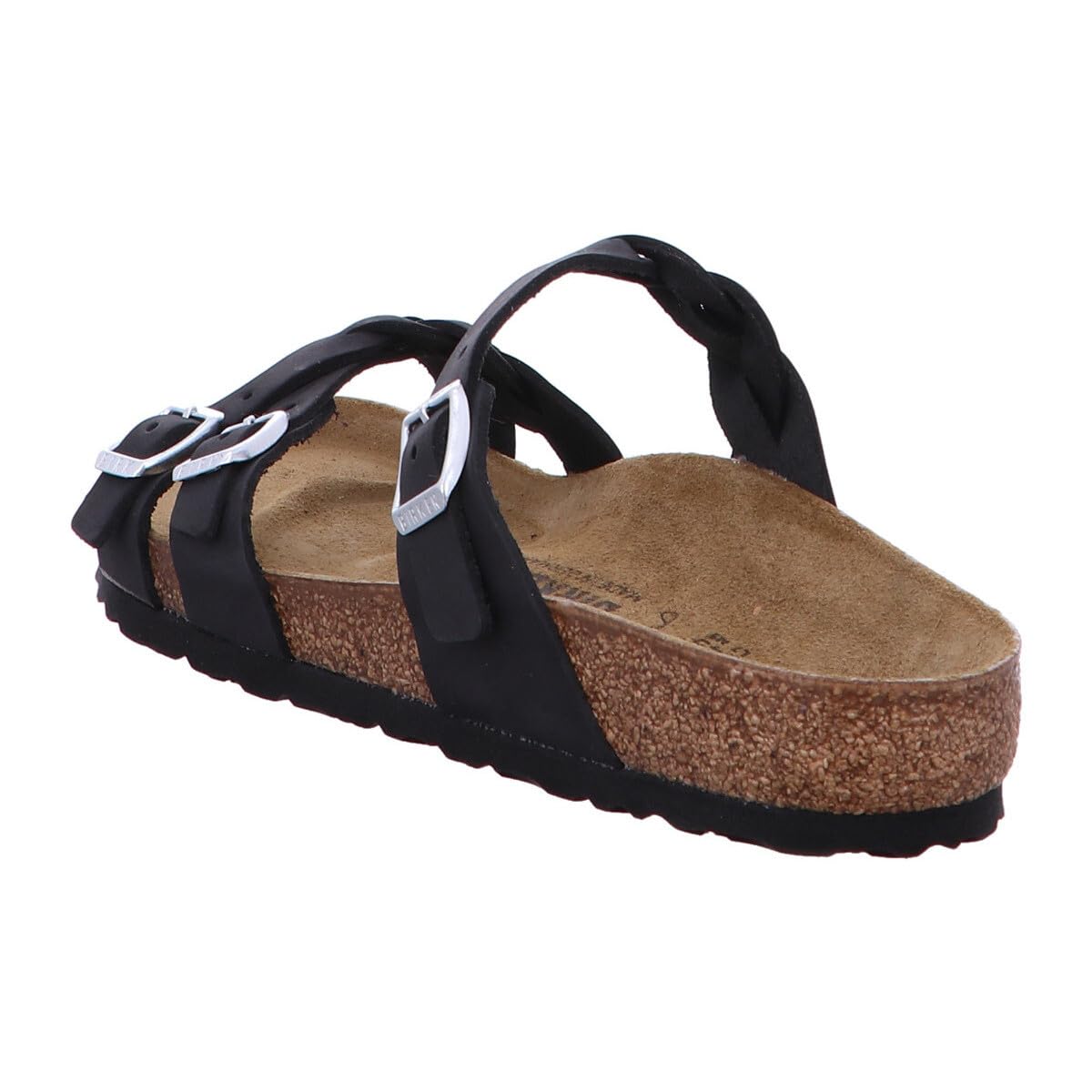 Birkenstock Franca Oiled Leather Women's Sandals, black, EU 37 (US 6-6.5)