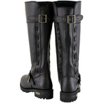 Xelement X93009 Women's Myna Black Performance Knee HighTall Leather Motorcycle Boots - 6