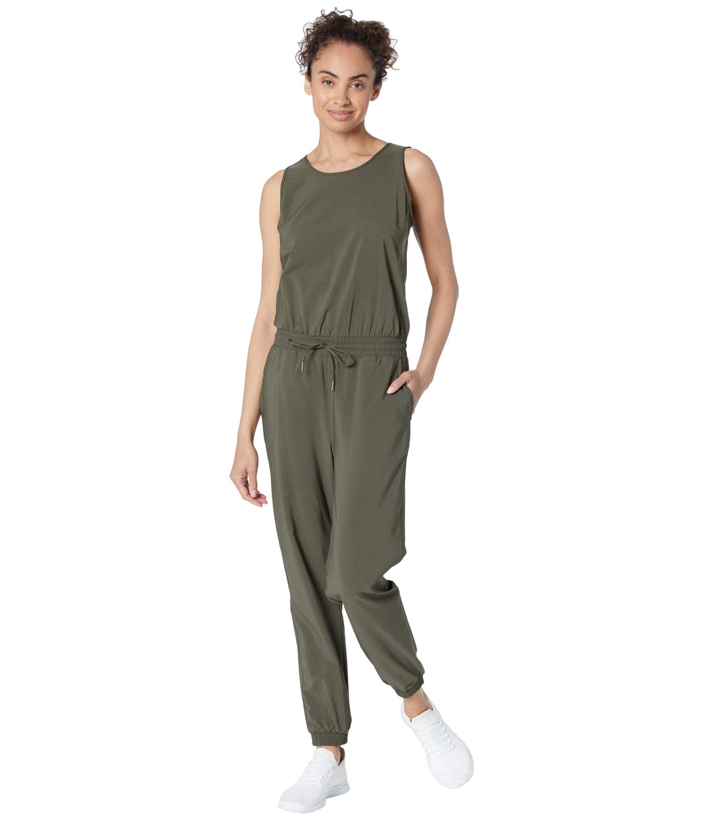 THE NORTH FACE Never Stop Wearing Jumpsuit New Taupe Green XL
