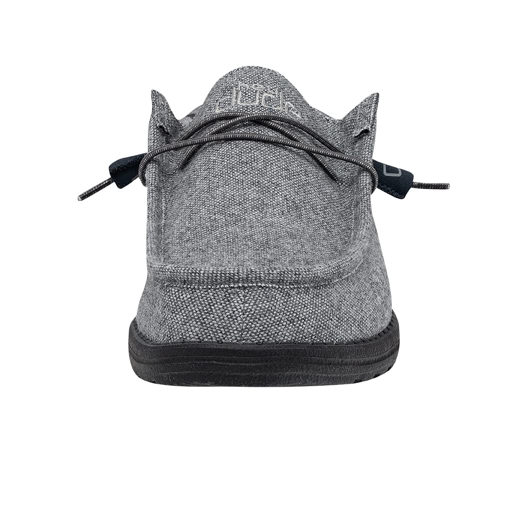 Hey Dude Men's Wally Funk Wool Grey Camo Size 8 | Men’s Shoes | Men's Lace Up Loafers | Comfortable & Light-Weight