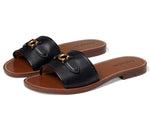 Coach Ina Leather Sandal Black 5 B (M)