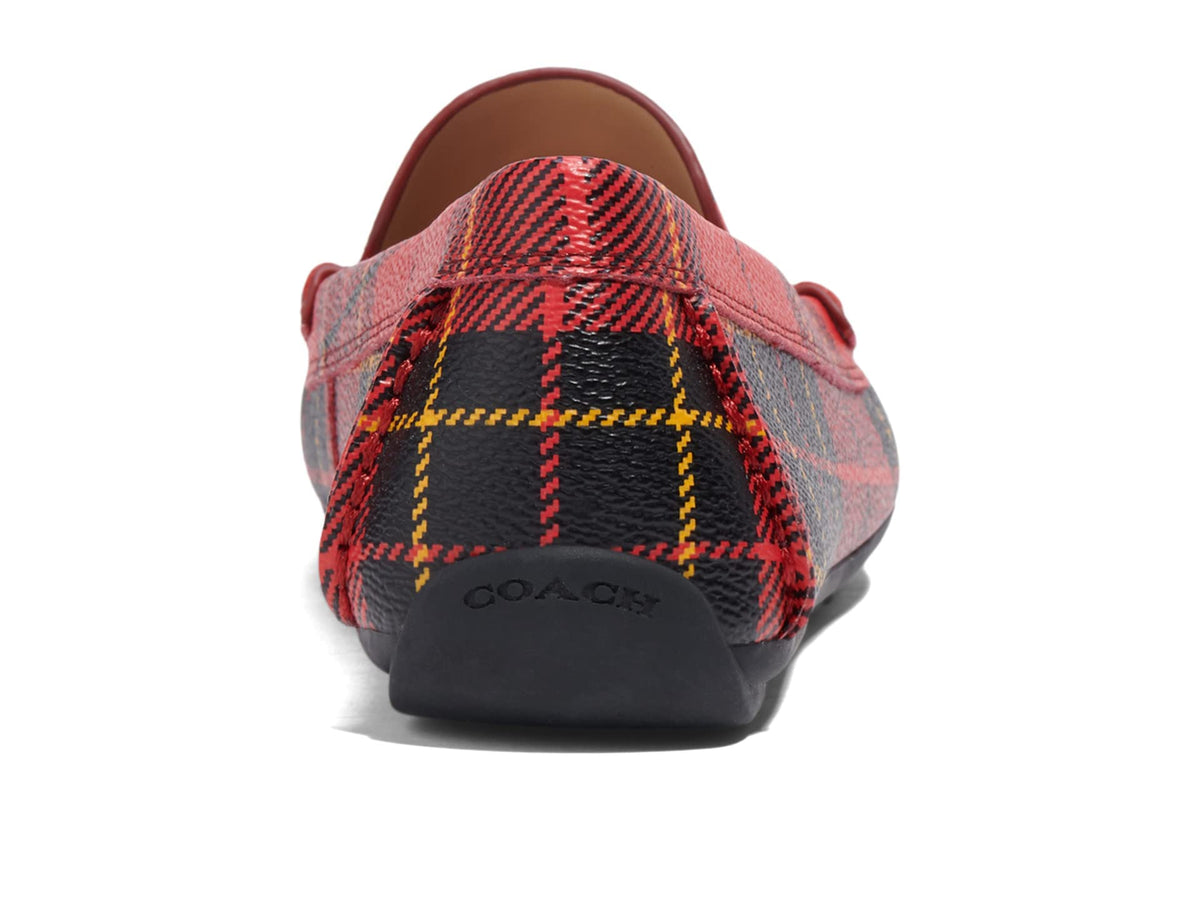 Coach Marley Coated Canvas Driver Plaid 8.5 B (M)