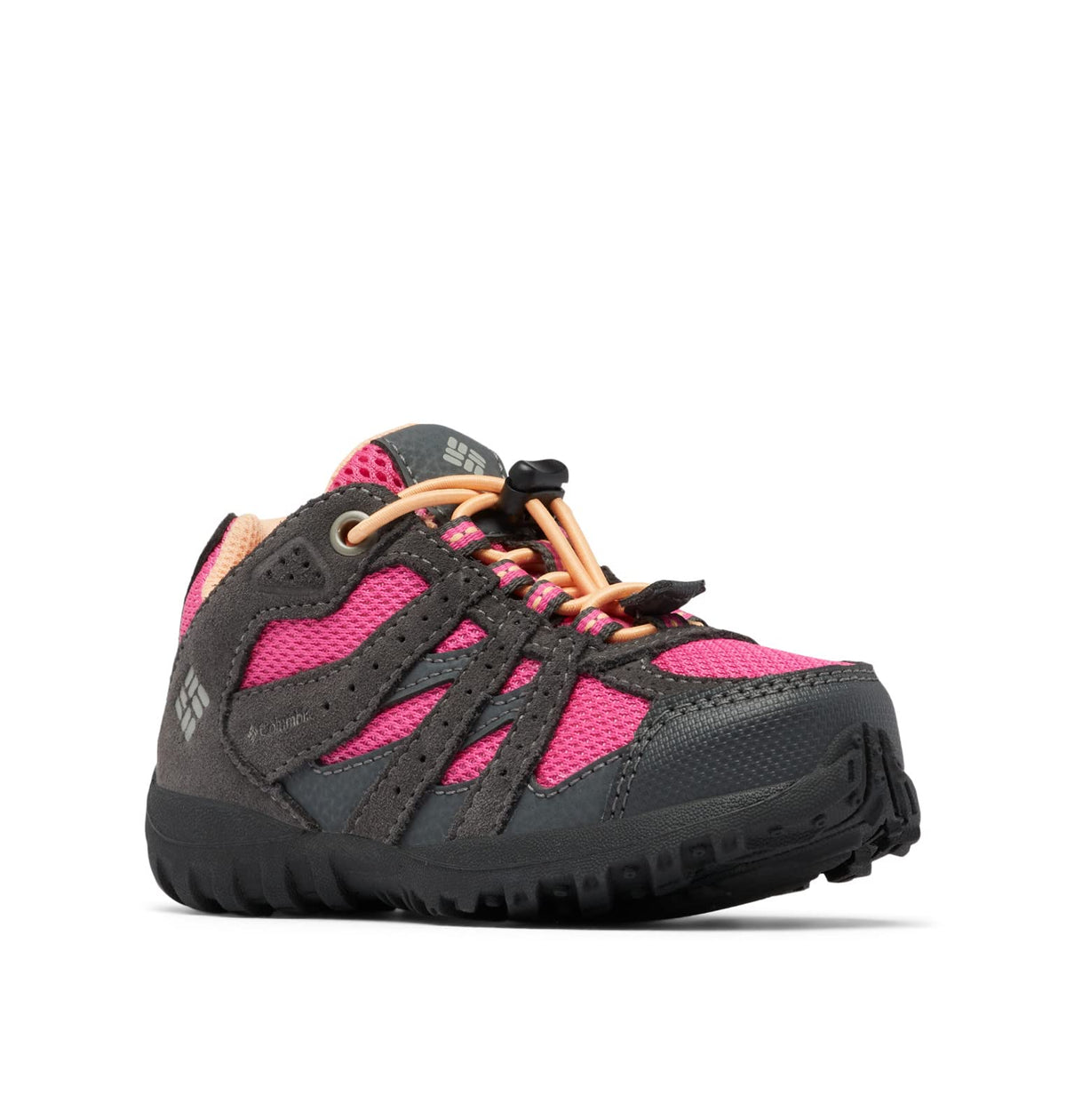 Columbia Youth Boys Redmond Waterproof, Dark Grey/Pink Ice, 11
