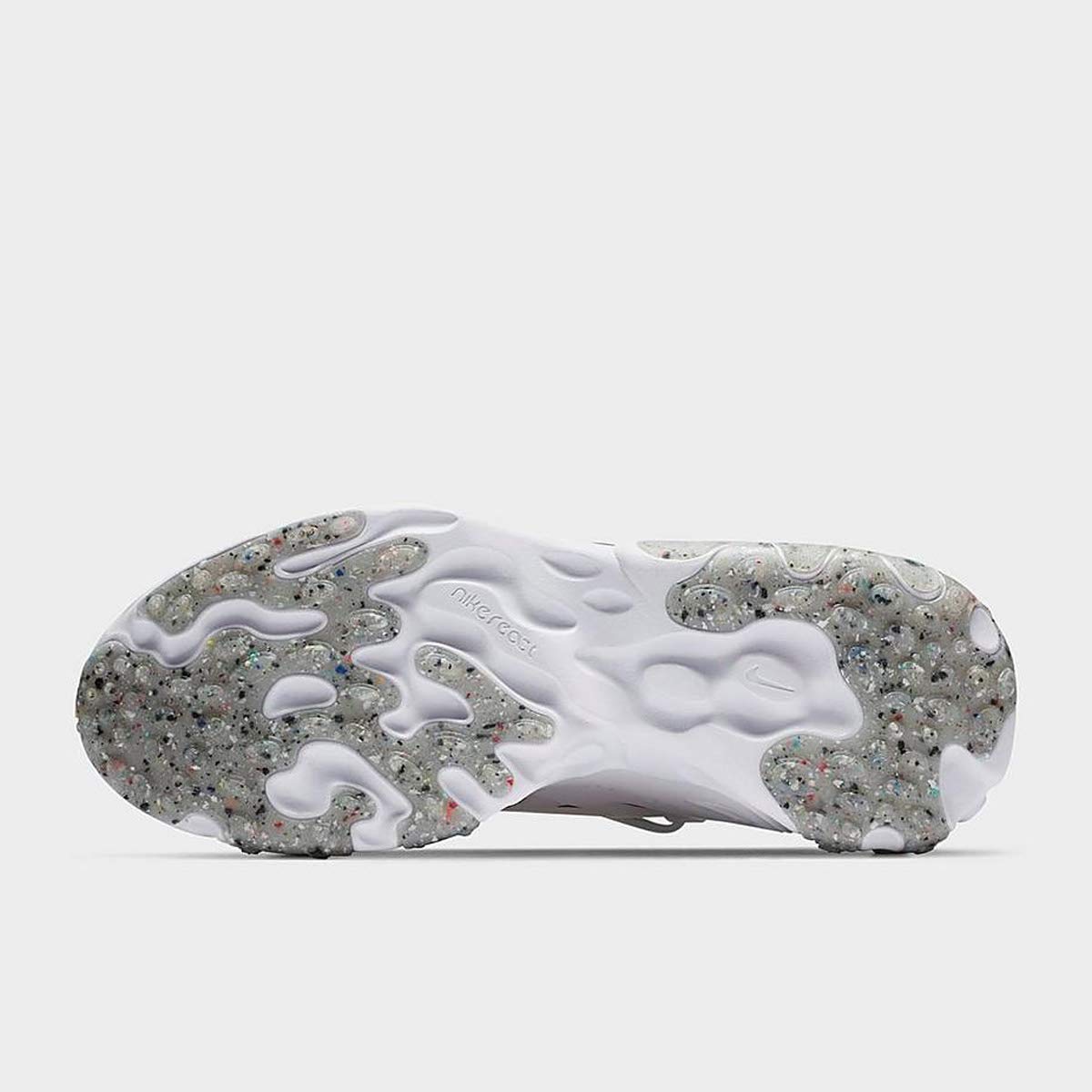 Nike Men's React Presto Flyknit Running Shoes, White/Gum Light Brown-white, 9