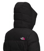 THE NORTH FACE Women's Metropolis Insulated Parka, TNF Black/Mr. Pink, X-Large