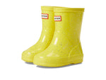 Hunter Kids Original First Classic Giant Glitter Wellington Boots (Toddler/Little Kid) - Boots for Kids Illuminating Yellow 10 Toddler M