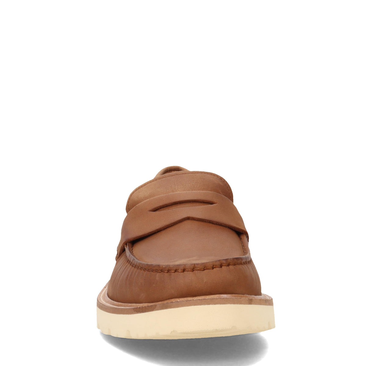 Cole Haan Amercn Classic Penny Men’s Loafers – Round Toe Silhouette – Leather Upper – Slip-on Style Cuoio/Alabaster Gleam 11 W - Wide