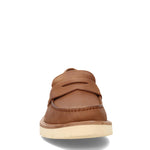 Cole Haan Amercn Classic Penny Men’s Loafers – Round Toe Silhouette – Leather Upper – Slip-on Style Cuoio/Alabaster Gleam 11 W - Wide