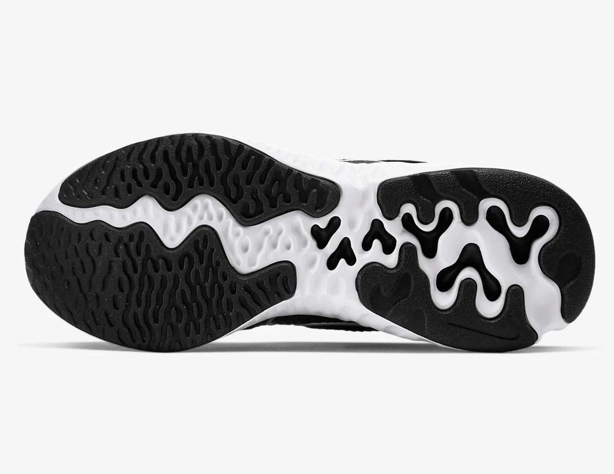 Nike Kids Renew Run gs Casual Running Ct1430 Shoes, Black/Metallic Silver/White, 2.5 Little Kid