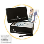 CALTO Men's Invisible Height Increasing Elevator Shoes - Black Leather Slip-on Formal Dress Loafers- 2.4 Inches Taller - Y6115 - Size 9 D(M) US