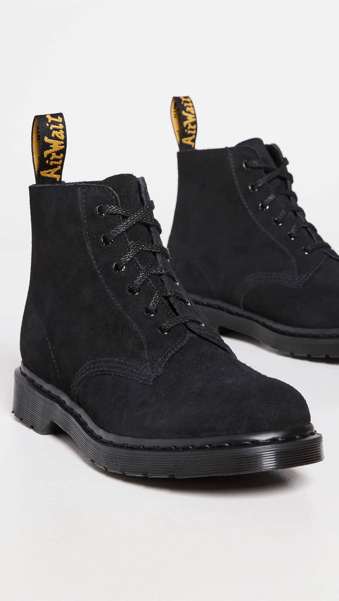Dr. Martens Men's 101 Mono Boots, Black E.H Suede Mb, 8 Medium US