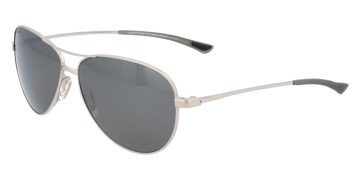 Smith Optics Women's Langley Aviator Sunglasses Silver with Platinum Lens