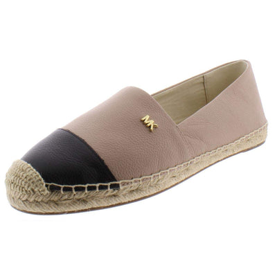 Michael Kors womens Kendrick Cap Toe Oyster/Black Tumbled Leather 8 M