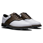 FootJoy Men's FJ Originals Previous Season Style Golf Shoe, White/Brown, 10.5 X-Wide