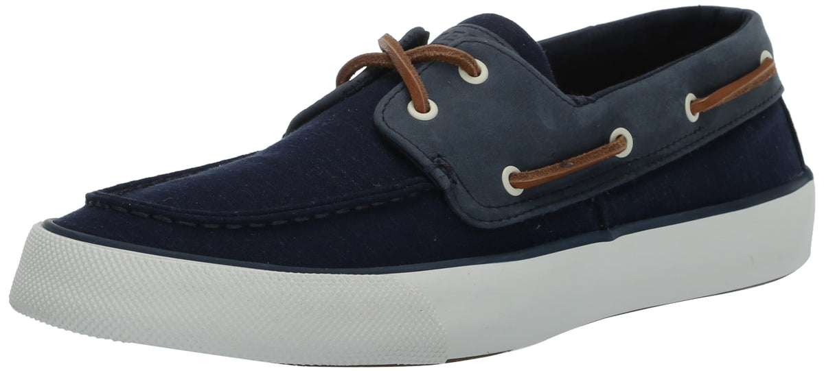 Sperry Mens Shoes Men's Bahama II Seasonal Sneaker, Navy Linen, 10.5