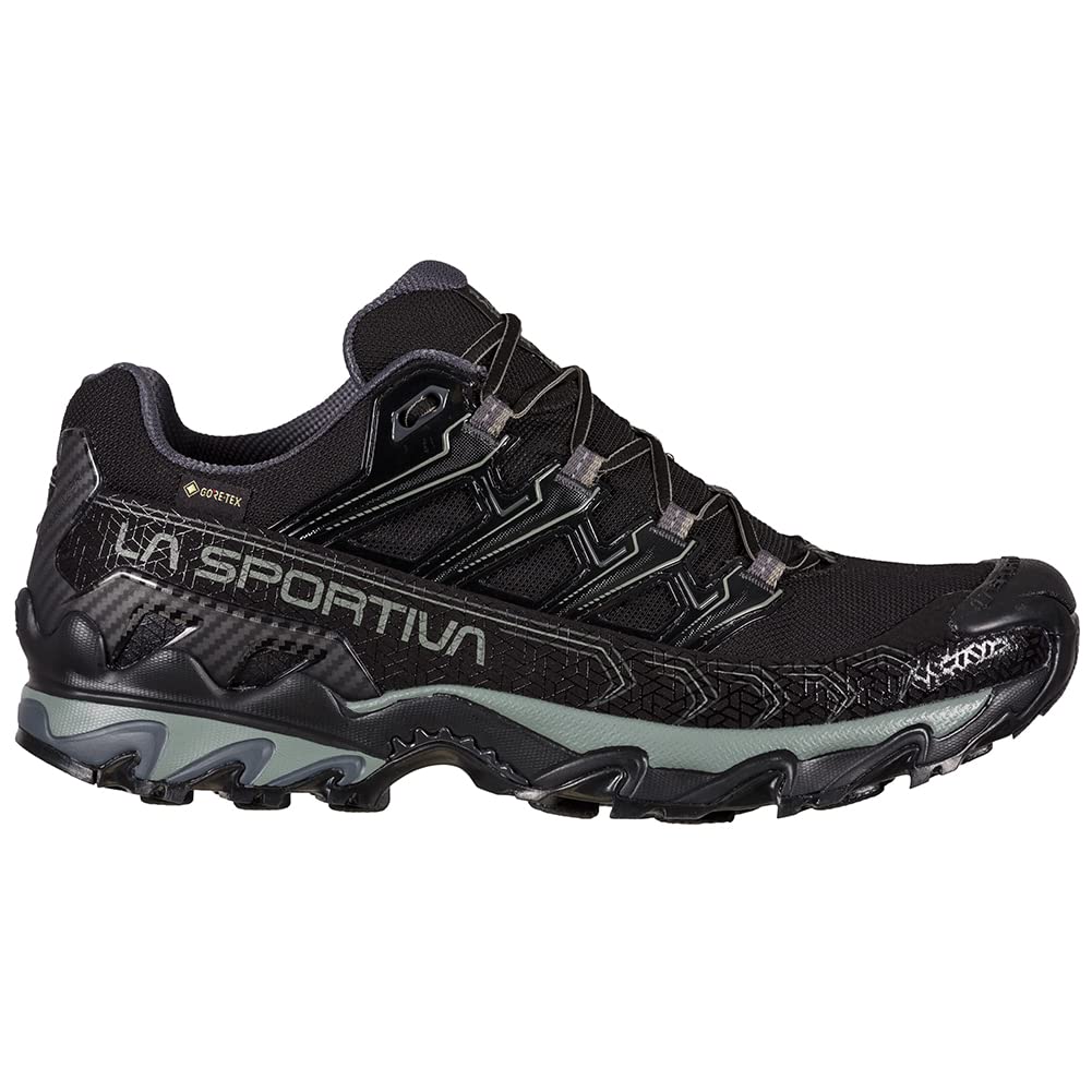 La Sportiva Mens Ultra Raptor II GTX Trail Running Shoes, Black/Clay, 9