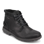 Rockport Men's Rugged Bucks II Chukka Boot, Black Leather/Suede, 12 W US
