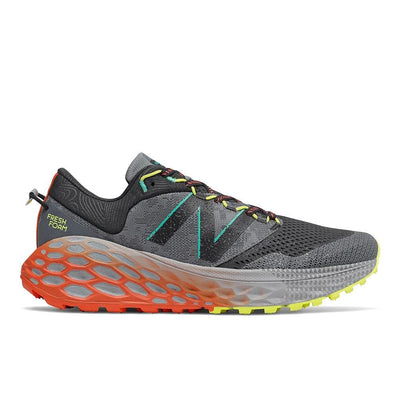 New Balance Men's Fresh Foam More Trail, Black/Blaze, 11.5 Medium