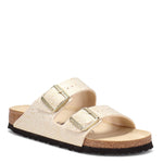 Birkenstock Women's Arizona Microfiber Shiny Python Eggshell 36 N