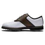FootJoy Men's FJ Originals Previous Season Style Golf Shoe, White/Brown, 10.5 X-Wide