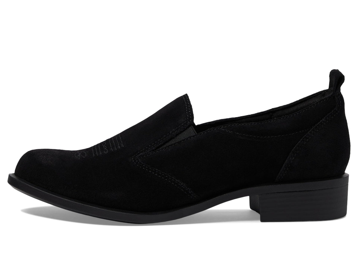 SAS Women's Saddle Slip On Loafer Black Suede 10.5 Medium
