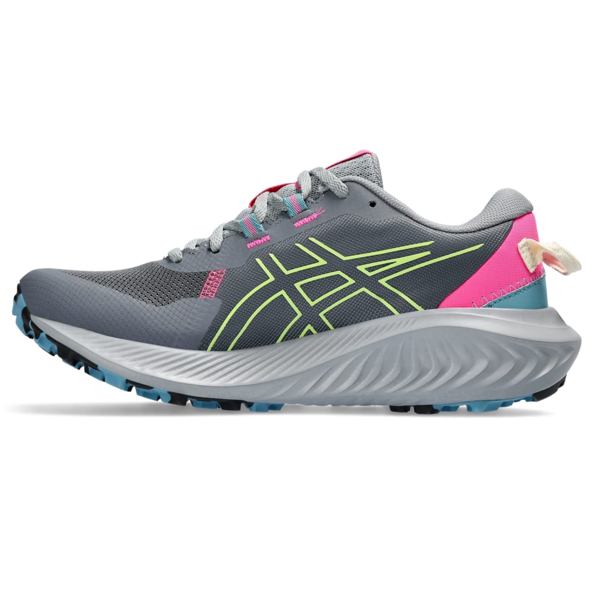 ASICS® Gel-Excite® Trail 2 Lace-up Sneakers for Women - Blended Fabric Construction – Ortholite™ Metropolis/Lime Green 10.5 B - Medium
