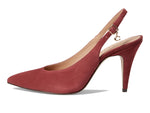 Coach Sutton Suede Slingback Pump Cherry 7 B (M)