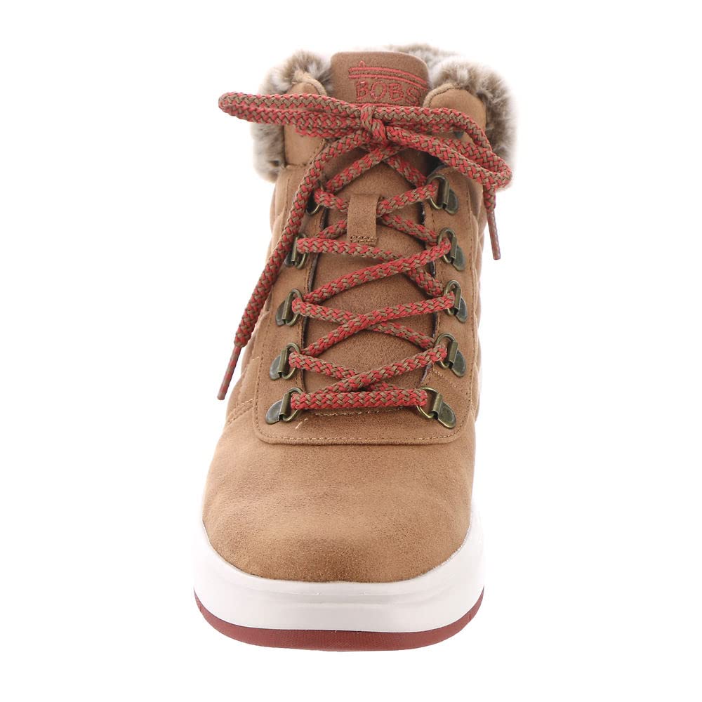 Skechers Bobs Skipper WaveDiamond Quilts Womens Boot 75 BM US Chestnut