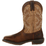 Durango Men's Workhorse Western Boot, Saddle Brown and Peanut, 11