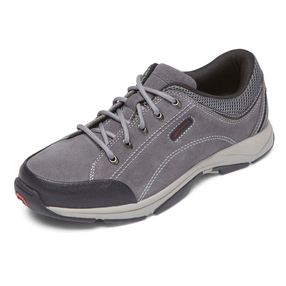 Rockport Men's Chranson Walking Shoe Sneaker, Steel Grey Suede, 12 Wide