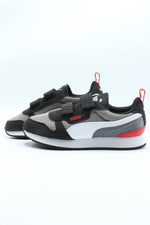 PUMA R78 Hook and Loop (Little Kid) Steel Gray/Puma White/Puma Black 13.5 Little Kid M