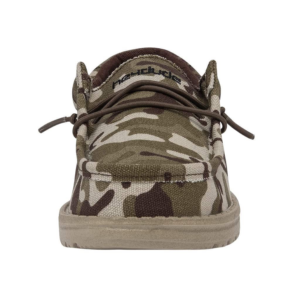 Hey Dude Boy's Wally Youth Multiple Colors | Boy’s Shoes | Boy's Lace Up Loafers | Comfortable & Light-Weight 1 Big Kid Green