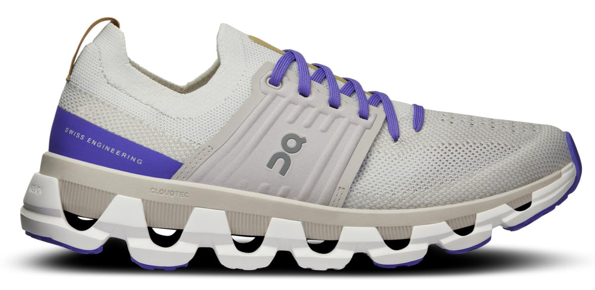 On Women's Cloudswift 3 Sneakers, White | Blueberry, 11 Medium US