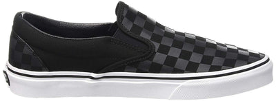 Vans Unisex Classic Slip-On (Checkerboard) Black/Black Skate Shoe 5.5 Men US / 7 Women US