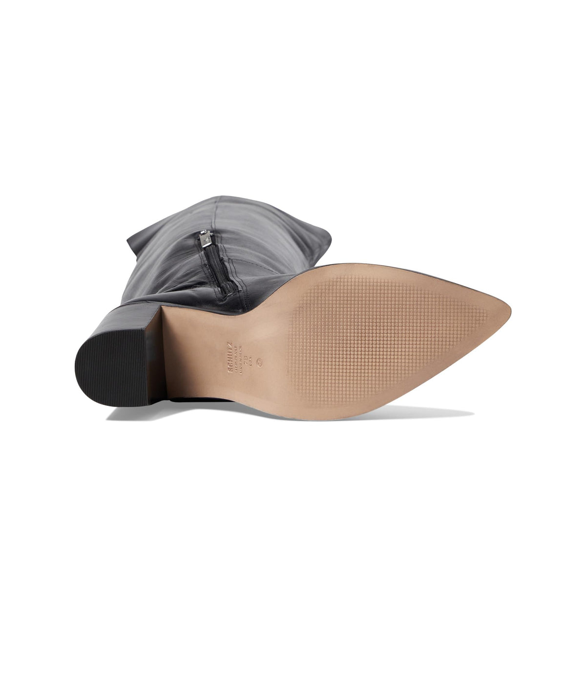 Schutz Women's Mikki Block Over-The-Knee Ankle Boot, Black, 7.5