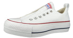 Converse Women's Chuck Taylor All Star Lift Slip Sneaker (38, White)