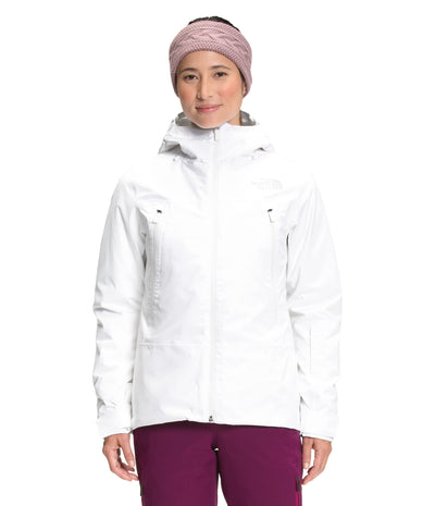 THE NORTH FACE Women's Clementine Triclimate Insulated Ski Jacket, TNF White, Large