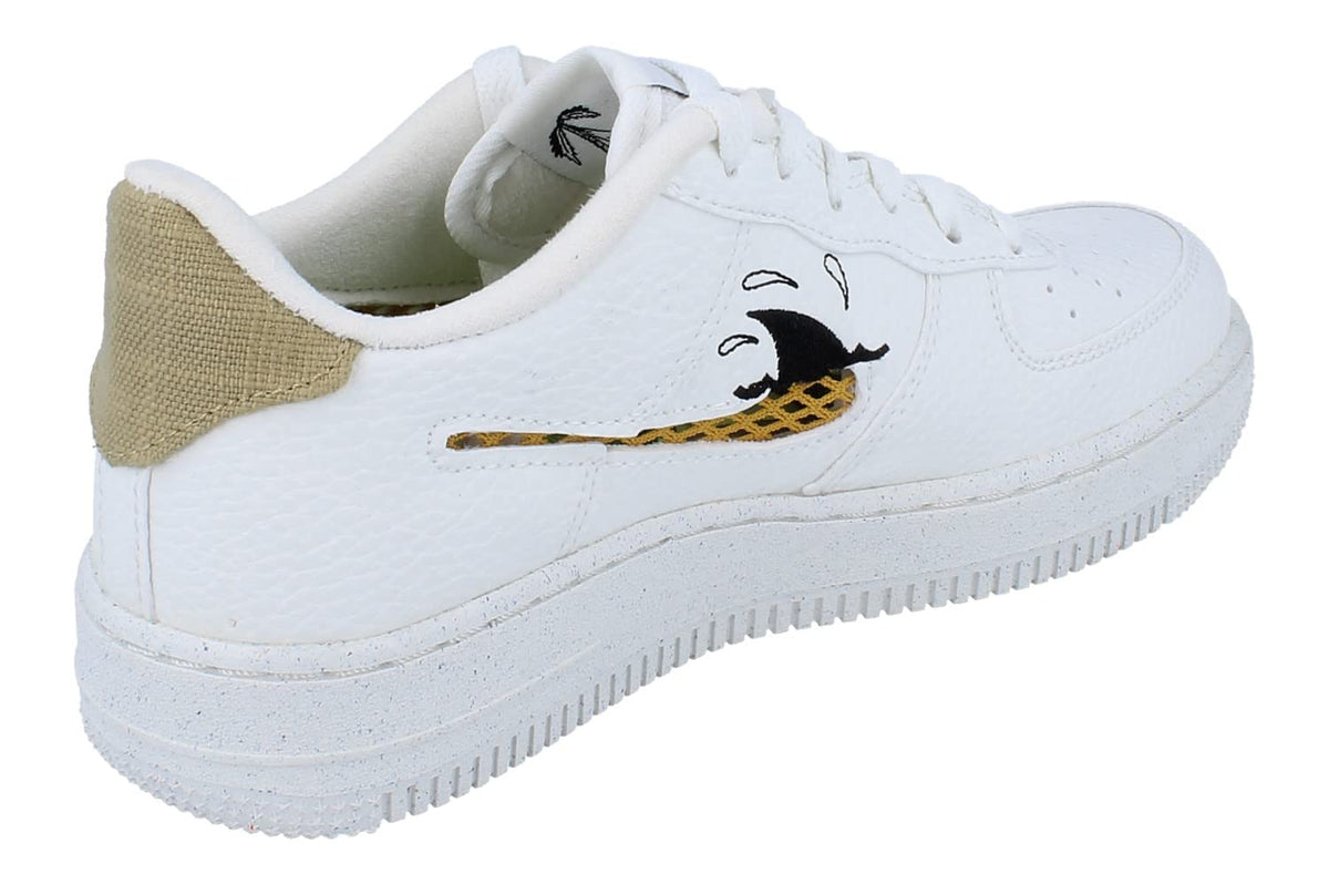 Nike Air Force 1 LV8 NN GS Trainers DQ7690 Sneakers Shoes (UK 5 US 5.5Y EU 38, sail Sanded Gold Black 100)