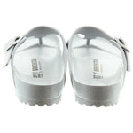 Birkenstock Women's Toe Post Sandals Flip Flops, Metallic Silver, 5 UK